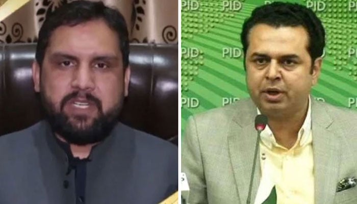 This combo shows Khyber Pakhtunkhwa’s Minister for Higher Education, Archives, and Libraries, Meena Khan Afridi (left) and Minister of State for Interior Talal Chaudhry (right). — APP/PID/File