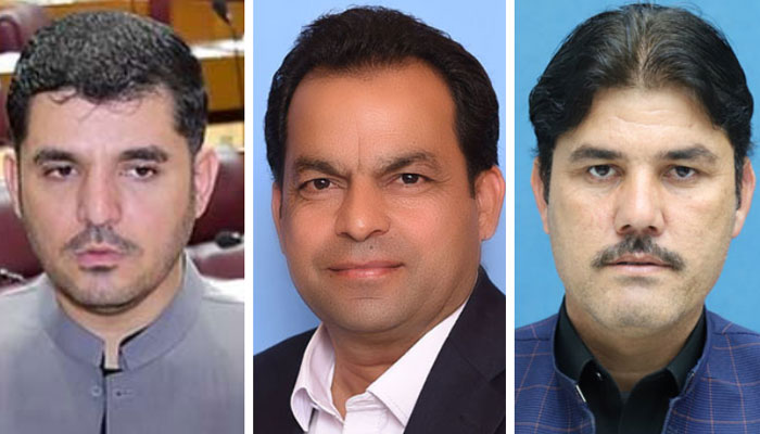 This collage shows, Member National Assembly Adil Bazai (left), Sohail Sultan (centre), and Member Provincial Assembly Abdul Ghani Afridi (right). — Instagram/@adilbaxai/na.gov.pk/pakp.gov.pk/File