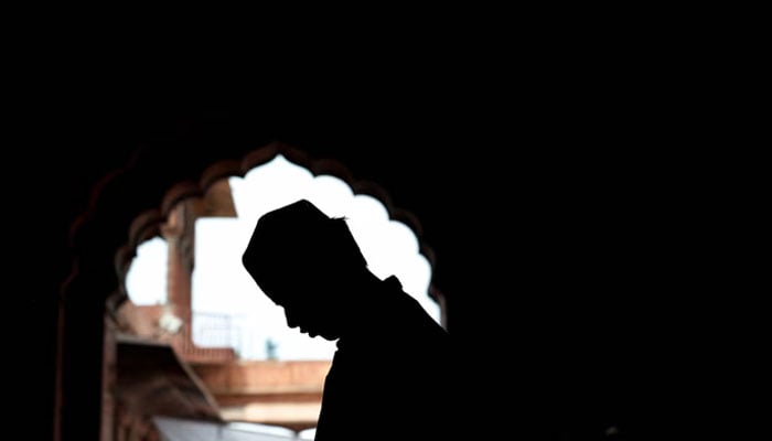 A Muslim man offers prayers during Jumat-ul-Vida, or the last Friday of the holy fasting month of Ramadan, inside Jama Masjid (Grand Mosque) in the old quarters of Delhi, India, April 5, 2024.—Reuters