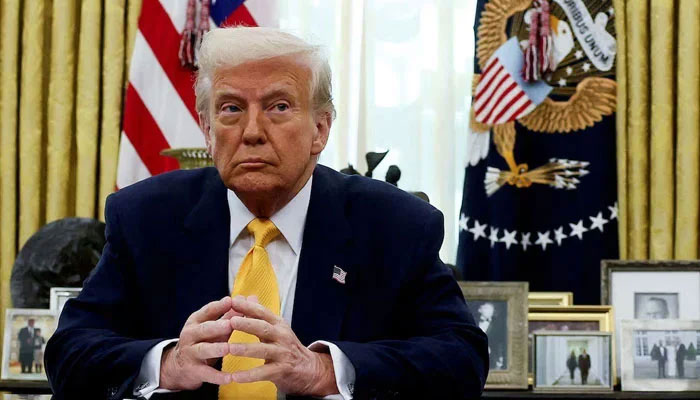 US President Donald Trump sits in the Oval Office of the White House in Washington, DC, US, March 7, 2025. — Reuters