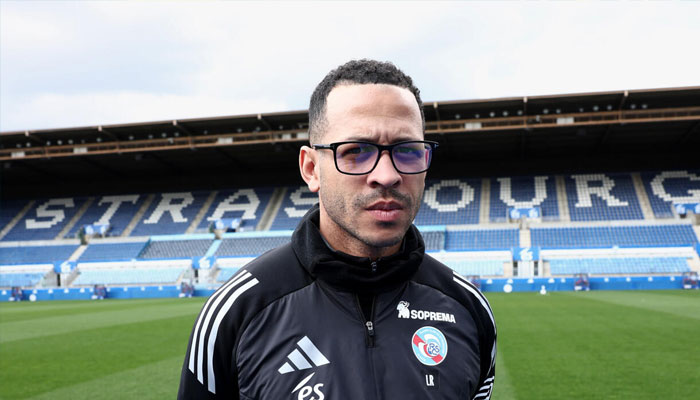 Liam Rosenior took over Strasbourg in summer 2024. —AFP/File