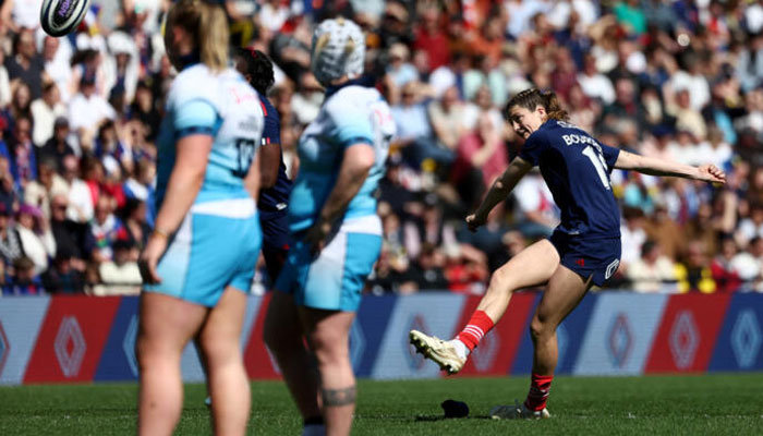 French fullback Morgane Bourgeois in action. —AFP/File