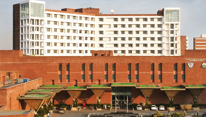 Pakistan Kidney and Liver Institute (PKLI) and Research Centre can be seen in this image. — pkli.org.pk/File