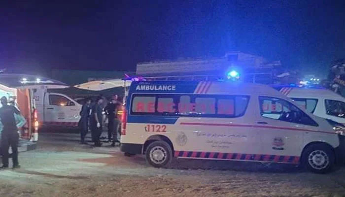 A representational image showing ambulances parked at an incident site. — Facebook/File