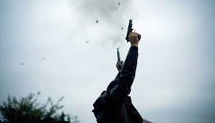 This representational image of aerial firing. — Radio Pakistan/File