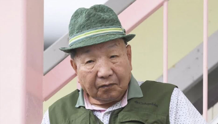 Iwao Hakamada, 88, leaves home for his daily stroll in Hamamatsu, central Japan September 26, 2024, 2024, in this photo taken by Kyodo. — Reuters