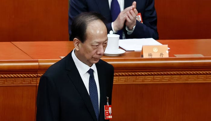 Chinese Peoples Political Consultative Conference (CPPCC) Vice Chairman Shi Taifeng arrives for the CPPCC second plenary session at the Great Hall of the People in Beijing, China March 7, 2025.—Reuters