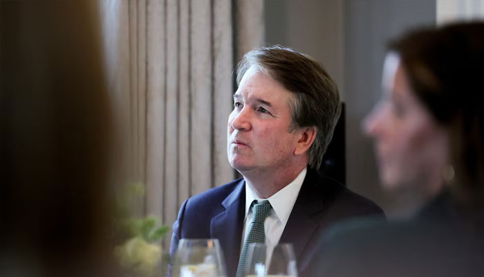 U.S. Supreme Court Justice Brett Kavanaugh listens to remarks at U.S. Vice President JD Vances residence during a visit by Irish Taoiseach (Prime Minister) Micheal Martin, ahead of St. Patricks Day, in Washington, March 12, 2025. —Reuters