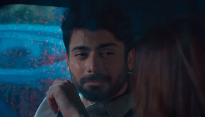 Fawad Khan pictured in this still from the teaser of Abir Gulaal. — Screengrab via @vaanikapoor/File