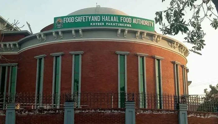 Khyber Pakhtunkhwa Food Safety and Halal Food Authority building seen in this image. — APP/File