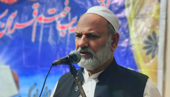 Jamaat-e-Islami Provincial Deputy Secretary General Rana Tuhfa Dastgir addresses an event. — Facebook@Rana Tohfa Dastgir/File