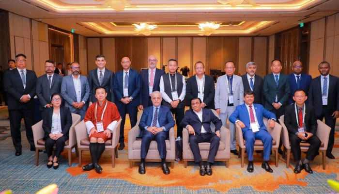 Participants seen at the meeting of South Asian Football Federation (SAFF) Extraordinary Congress 2025. SAFF website/File