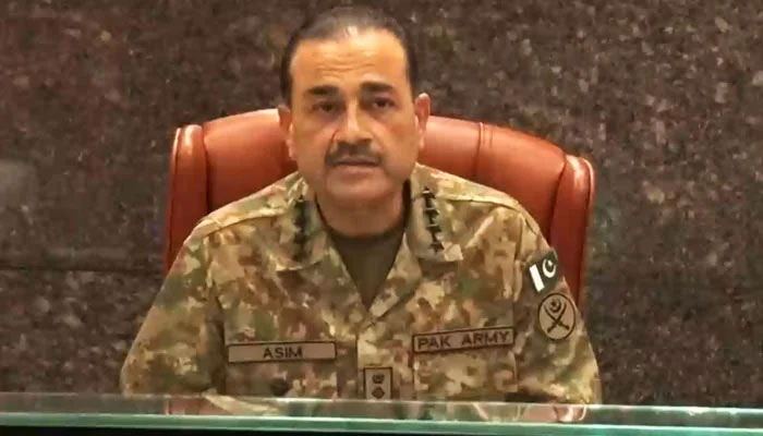 COAS General Asim Munir chairs a Special Corps Commanders Conference in Rawalpindi, on May 15, 2023, in this still taken from a video. — ISPR