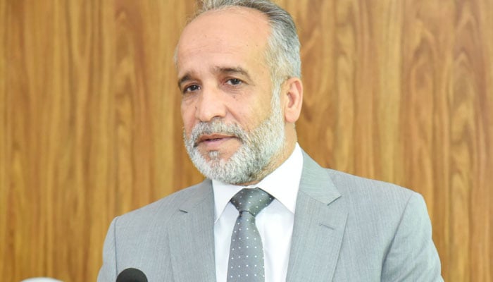 New chairman of the Khyber Pakhtunkhwa Service Tribunal Barrister Ikhtiar Khan. — Facebook@kpjapeshawar/File