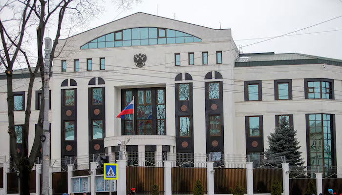 A general view shows the Russian Embassy in Chisinau, Moldova March 27, 2018. — Reuters