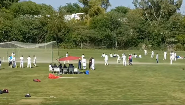 Boys seen at the cricket trials organised by the Capital Development Authority (CDA). — Facebook@cda.isb.pk/File