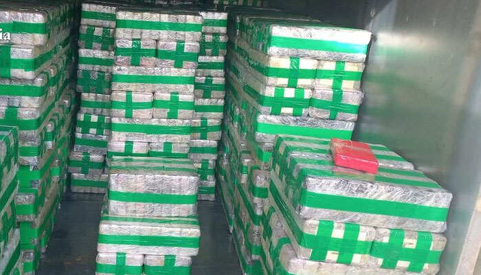 A view shows packs of cocaine inside a container disguised as a power generator, February 12, 2024.—Reuters