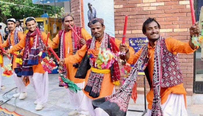 Performers dancing at a cultural festival in this image. — APP/File