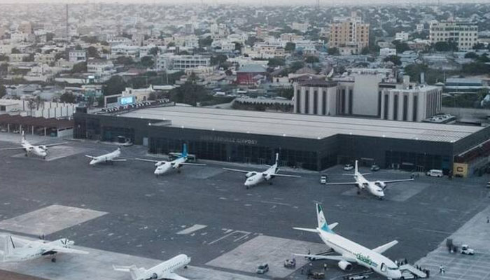 A view of Aden Adde International Airport in Mogadishu, Somalia, on February 12, 2022. —AFP