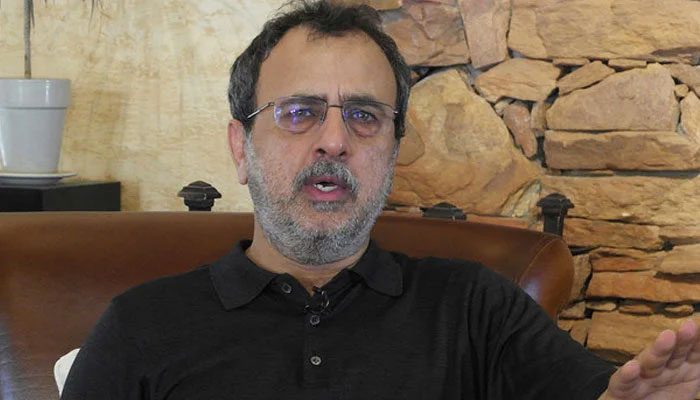 Federal Minister for Energy (Power Division) Awais Leghari gestures during an interview in this undated photo. — AFP