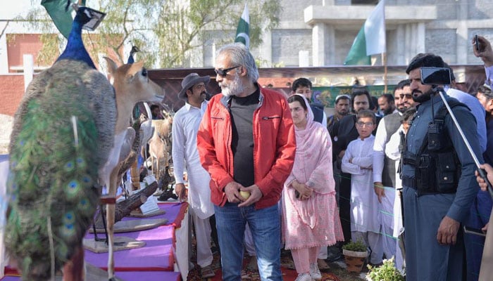 People visiting the information desk at the ongoing Derajat Festival in Dera Ismail Khan on April 5, 2025. — Facebook@kptourism