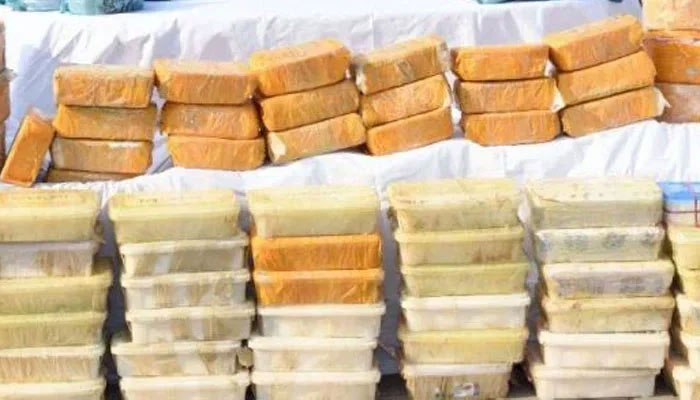 A representational image showing confiscated drugs. — ISPR/File