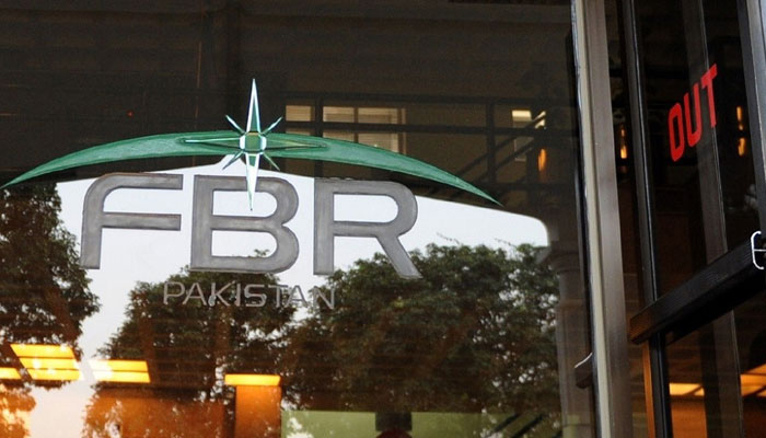 The Federal Board of Revenue (FBR) logo can be seen in this image. — Facebook@rtoabbottabad/File