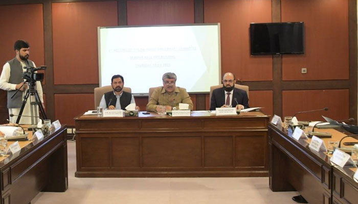 Deputy Speaker, National Assembly, Syed Ghulam Mustafa Shah presides over a meeting of the National Assembly (NA) Standing Committee on House and Library at the Pakistan Institute for Parliamentary Services (PIPS) in Islamabad on April 10, 2025. — Facebook@NationalAssemblyOfPakistan