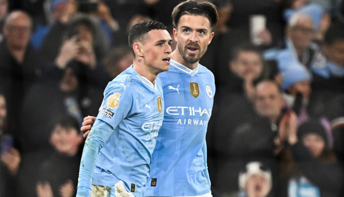 Phil Foden (left) and Jack Grealish (right) of the Manchester City.— AFP/File