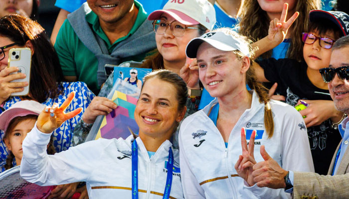 Tennis players Elena Rybakina and Yulia Putintseva.— AFP/File