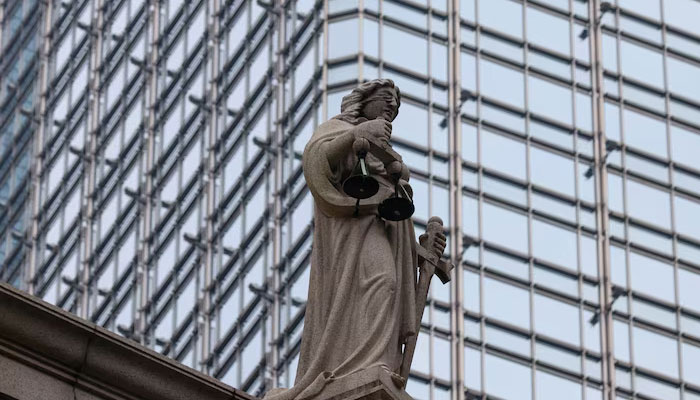 A statue of Lady Justice at the Court of Final Appeal is pictured, in Hong Kong, China, September 5, 2023. — Reuters