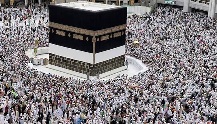Muslim pilgrims circle the Kaaba as they pray at the Grand Mosque, during the annual haj pilgrimage in the holy city of Makkah, Saudi Arabia on July 12, 2022. — Reuters