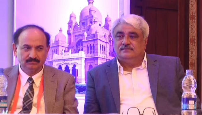 Provincial Health Minister Khawaja Salman Rafique seen at the 10th 4-day Biennial Congress on April 12, 2025.— Facebook@SalmanRafiquePK