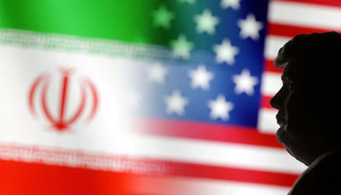 A 3D-printed miniature model of Donald Trump and the US and Iran flags are seen in this illustration taken January 15, 2025. —Reuters