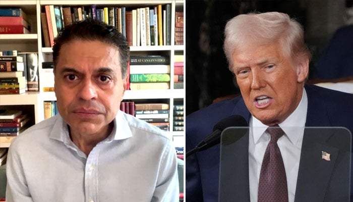 Indian-American journalist Fareed Zakaria(left) and US President Donald Trump. —CNN/File