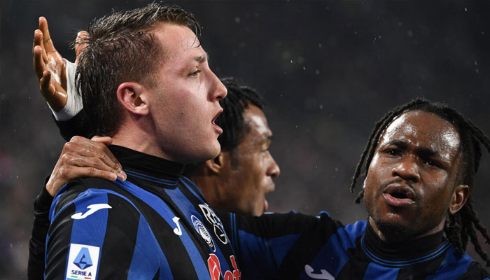 Mateo Retegui (left) celebrates after goal. — AFP/File