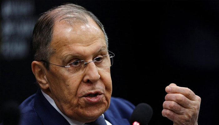 Russian Foreign Minister Sergei Lavrov speaks during a session at Antalya Diplomacy Forum in Antalya, Turkey, April 12, 2025. —Reuters