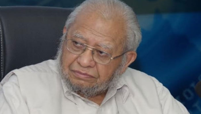 Prof Khurshid Ahmad (late). —TheNews/File
