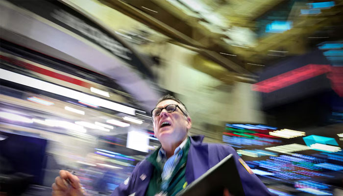 Traders work on the floor at the New York Stock Exchange (NYSE) in New York City, US, April 11, 2025. —Reuters