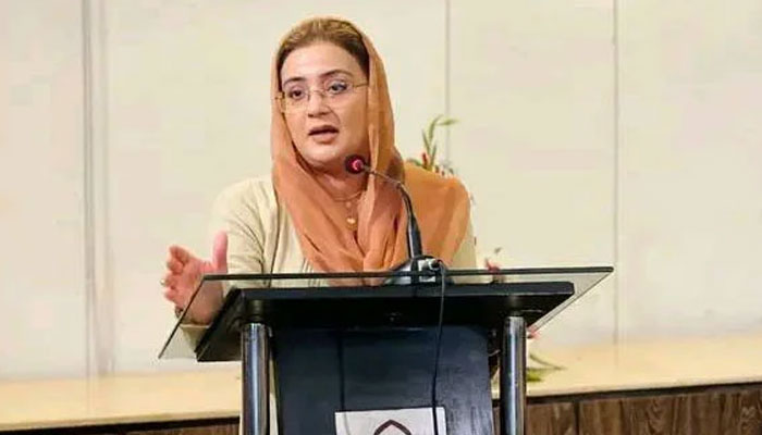 Punjab Information Minister Azma Bokhari addressing an event on Dec 24, 2024.  — Facebook@AzmaBokhariPMLN