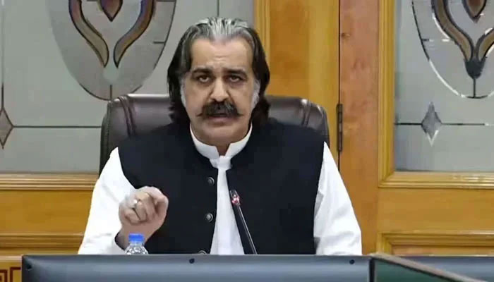 KP Chief Minister Sardar Ali Amin Gandapur can be seen in this photo on April 24, 2024. — Facebook@AliAminKhanGandapur