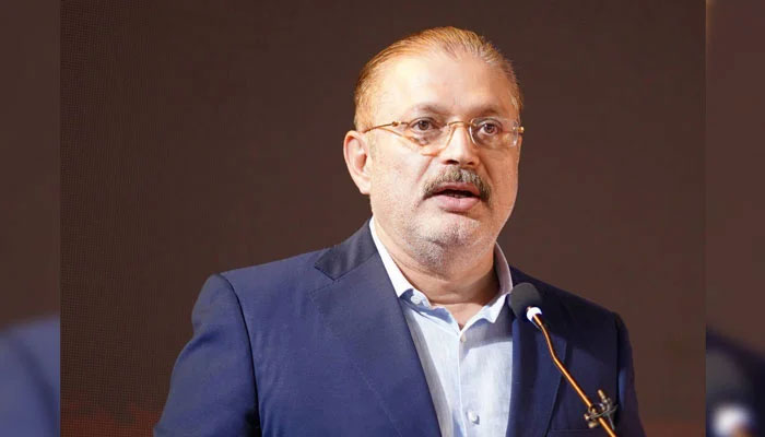 Sindh Senior Minister for Information, Excise & Taxation Sharjeel Inam Memon speaking during an event on June 30, 2024. — Facebook@SharjeelInamMemon