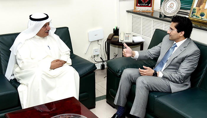Federal Minister for Petroleum Ali Pervaiz Malik held meeting with ambassador of Kuwait HE Nassar Abdulrahman Almutairi in Islamabad on April 16, 2025.—PID