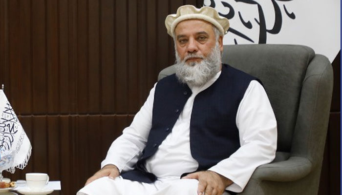 Afghan Minister for Commerce Nooruddin Azizi seen in this image released on April 15, 2025. — Facebook@Payf.english