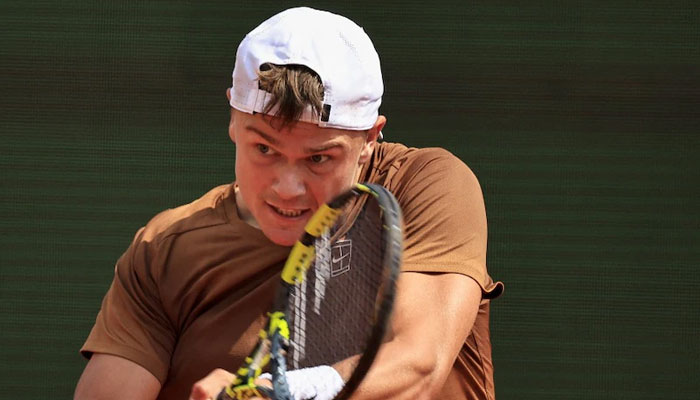 Holger Rune seen in action. — AFP/File