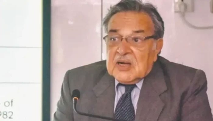 Former Supreme Court judge Sarmad Jalal Osmany. —  The News/File