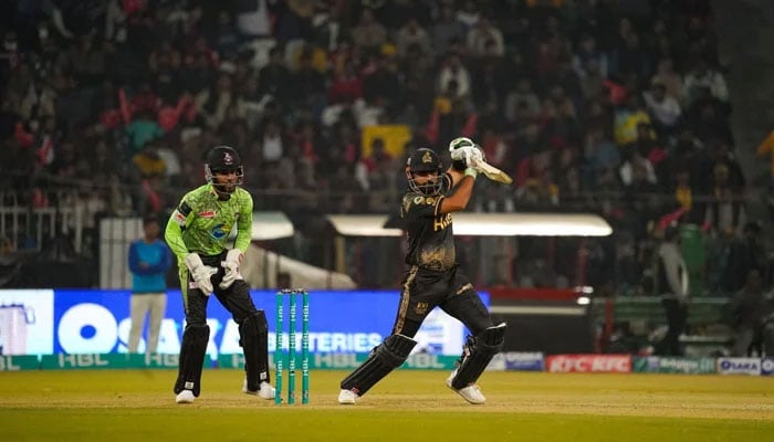 Babar Azam in action. —PSL/File