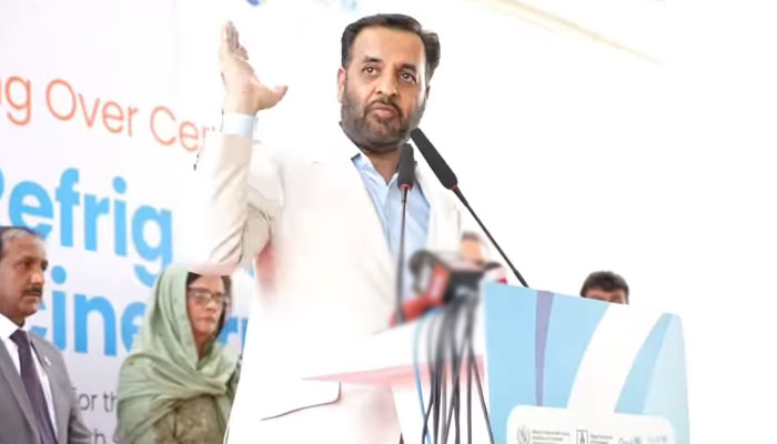 Federal Health Minister Dr Mustafa Kamal addresses an event on April 23, 2025. — Screengrab via Facebook@KamalMQM