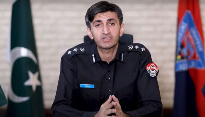 Regional Police Officer (RPO), Kohat Range Abbas Majeed Khan Marwat speaks in a video message. — Screengrab via YouTube@@kpcmscu/File