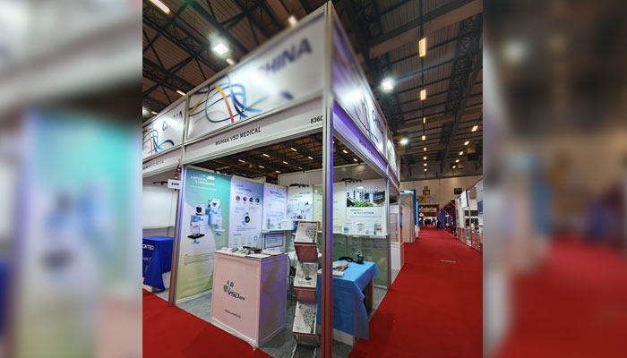 A stall can be seen at ExpoMed Eurasia exhibition in Istanbul on April 24, 2025. — Facebook@owen.yuan.399